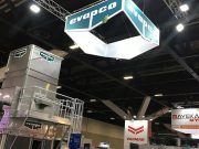 Custom hanging banner for Evapco @ ARBS Exhibition 2018